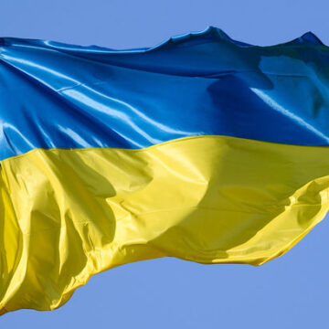 Ukraine conflict - Dresden shows Ukrainian flags